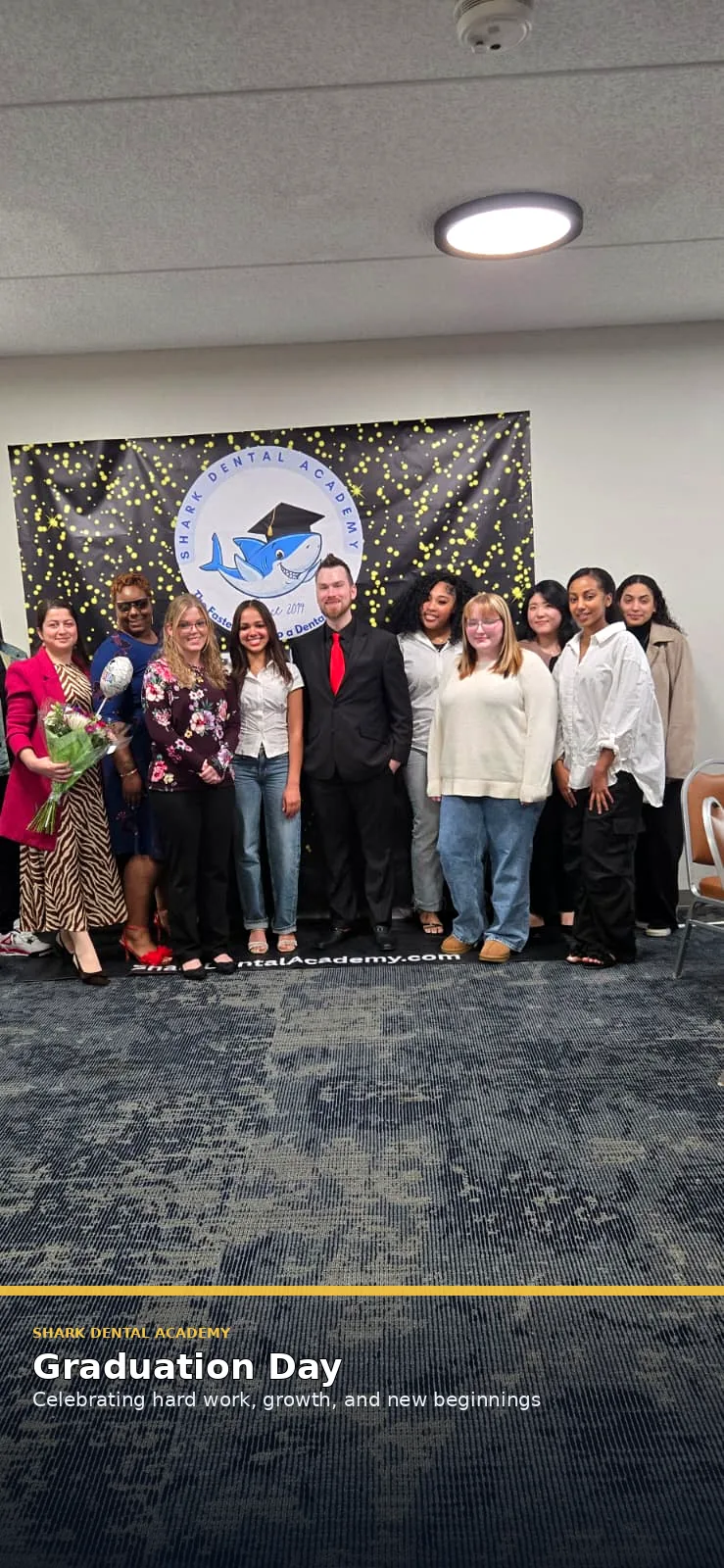 Shark Dental Academy graduation celebration